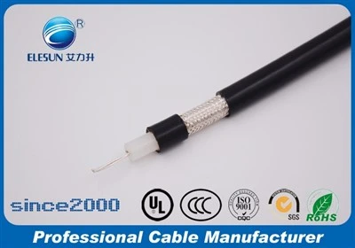 Cabo coaxial RG214/U para transmissão de sinal de alta-frequência