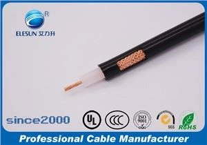 Cabo CCTV de áudio coaxial flexível RF/Rg de 75 Ohm